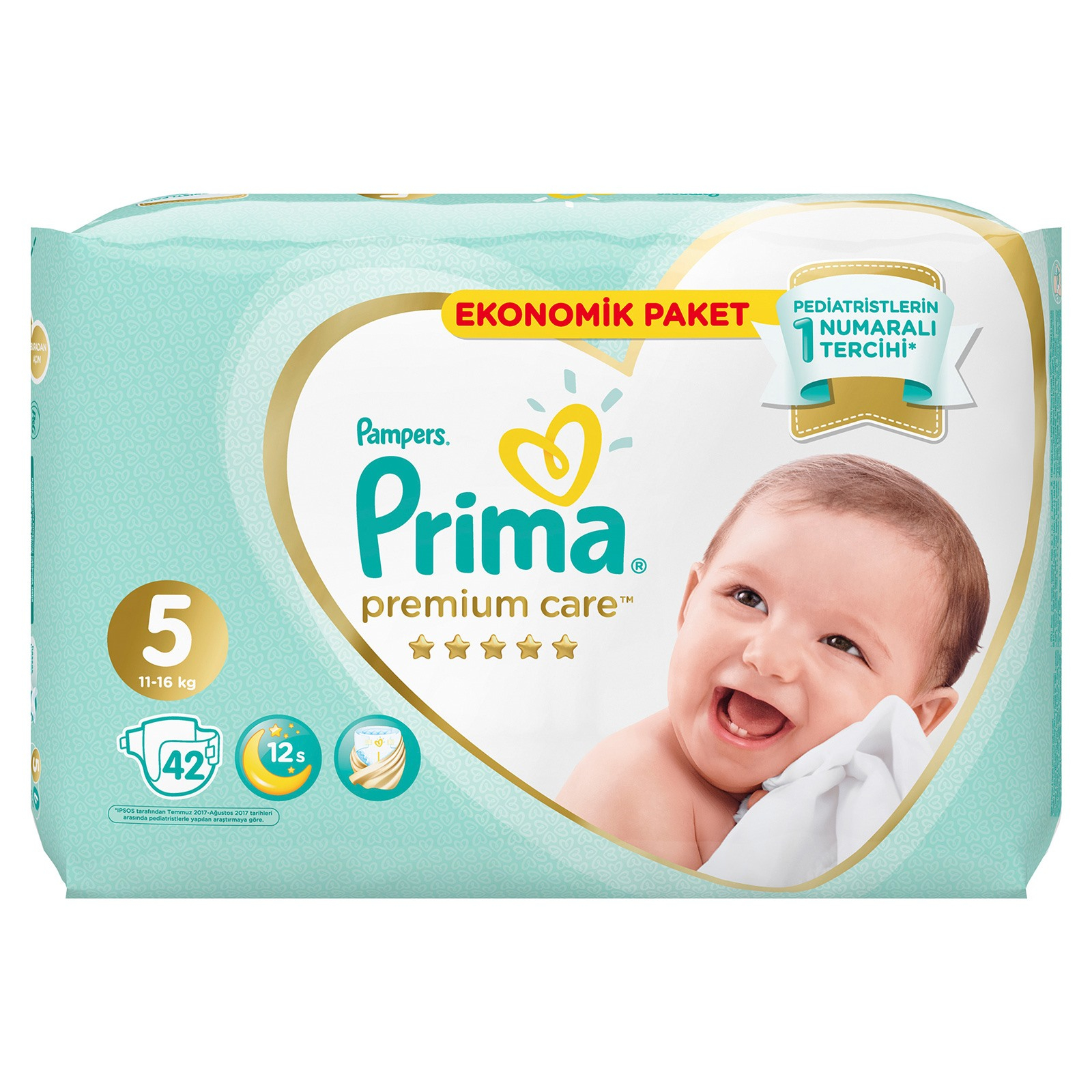 پوشک پریما مدل Sh896 سایز 5 بسته 42 عددی