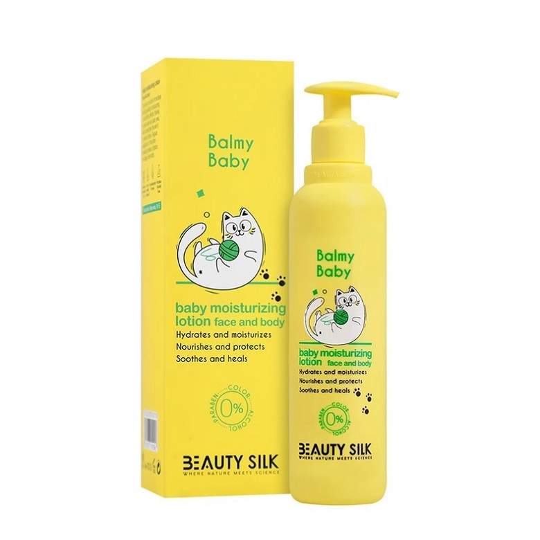 لوسیون صورت و بدن کودک بیوتی سیلک مدل moisturizing حجم 200 میلیلیتر