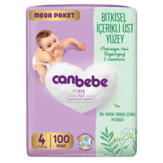 پوشک بچه جان به به مدل مگا پک سایز 4 بسته 100 عددی