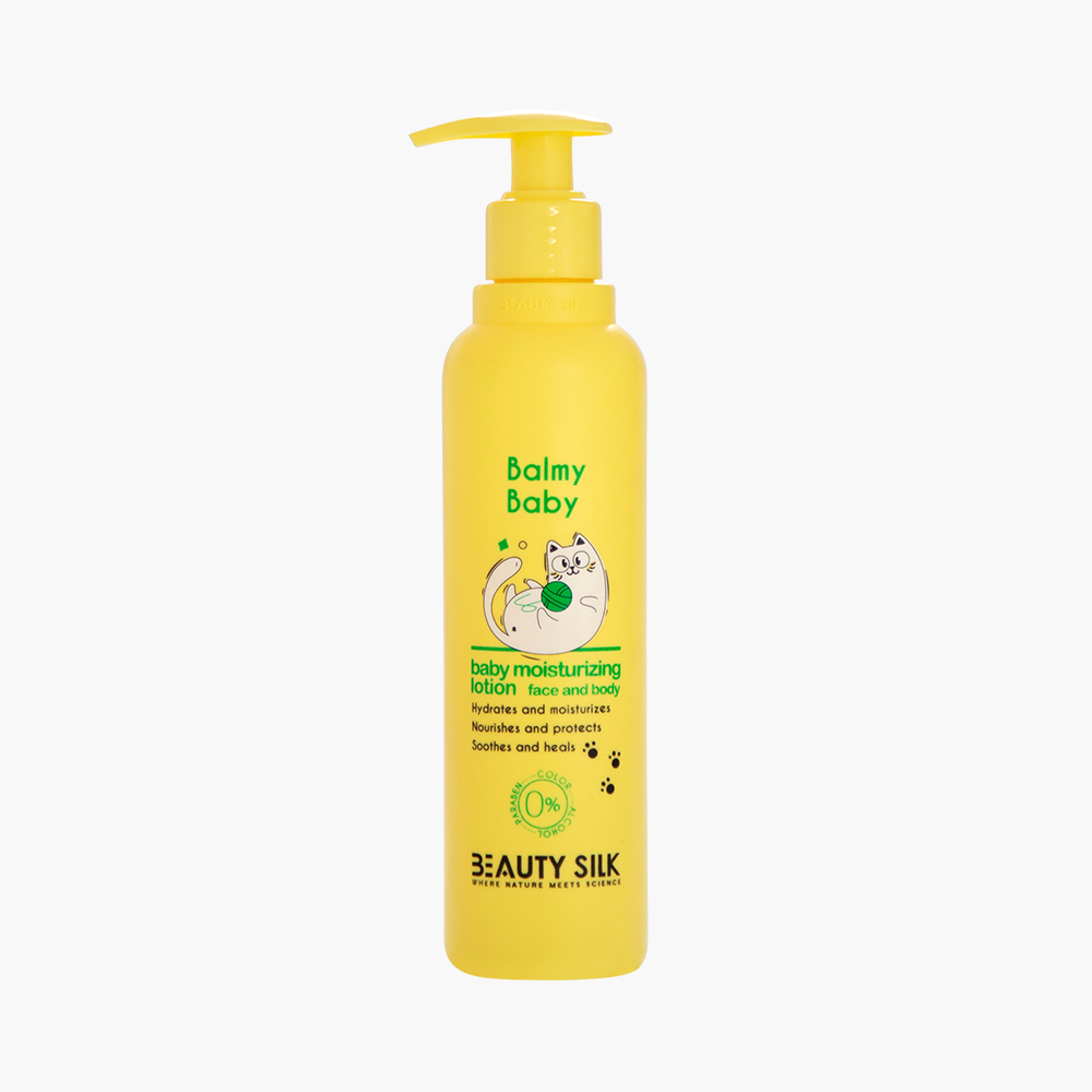 لوسیون صورت و بدن کودک بیوتی سیلک مدل moisturizing حجم 200 میلی‌لیتر