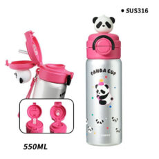 قمقمه کودک مدل sip dual switch طرح cute panda گنجایش 0.55 لیتر