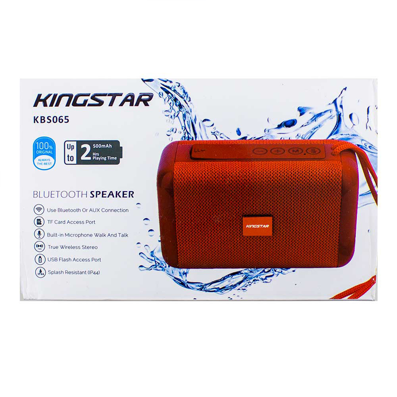 اسپیکر بلوتوثی قابل حمل کینگ استار  مدل KBS-65