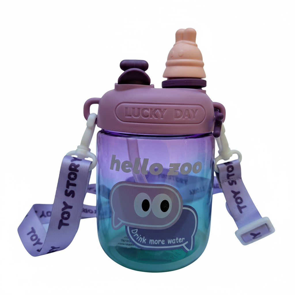 قمقمه کودک مدل hello zoo کد 011 گنجایش 0.55 لیتر