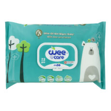 دستمال مرطوب کودک وی کر مدل عصاره آلوئه ورا و روغن زیتون 4 بسته 72 عددی