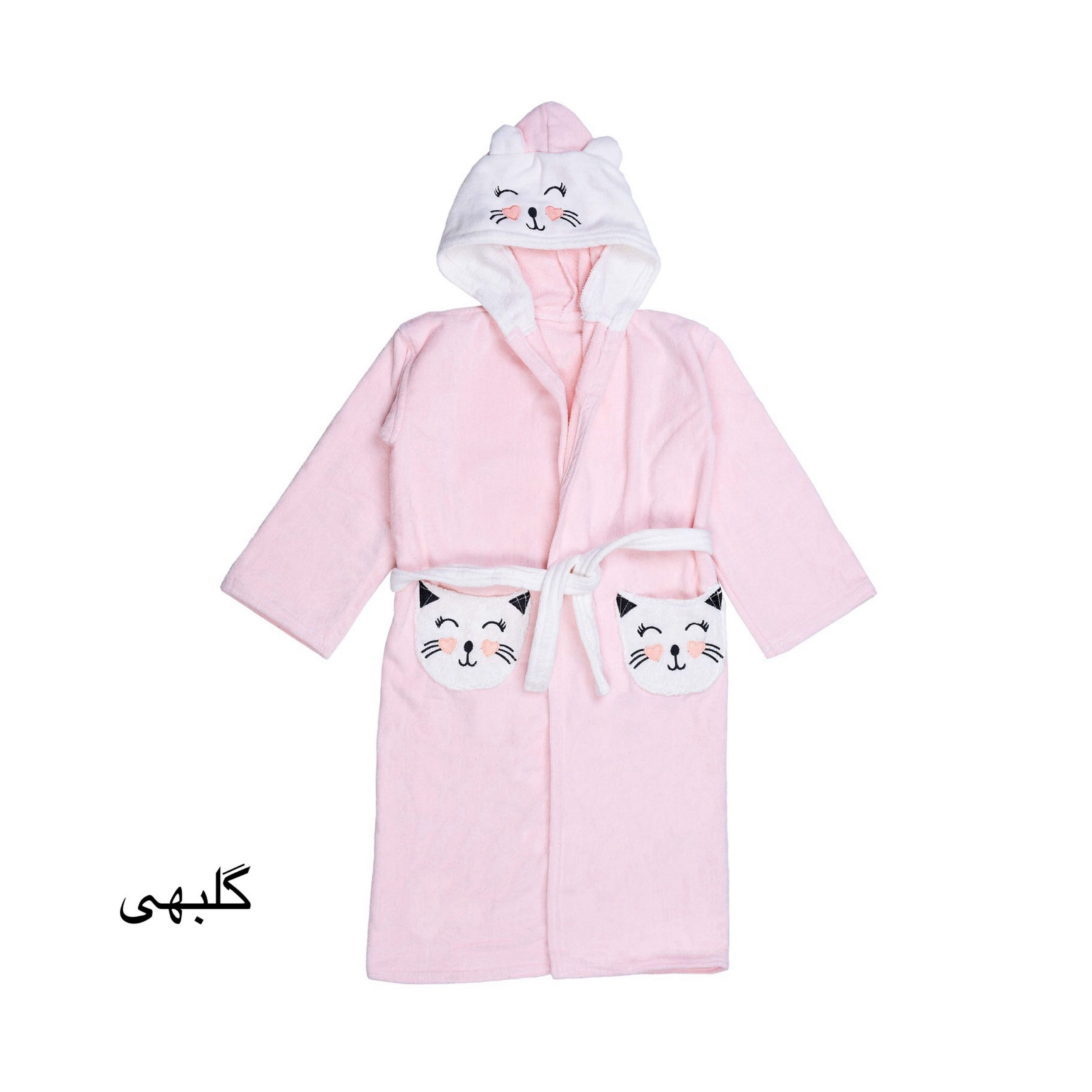 حوله پالتویی کودک هنرمند مدل cat سایز 110×100سانتی متر