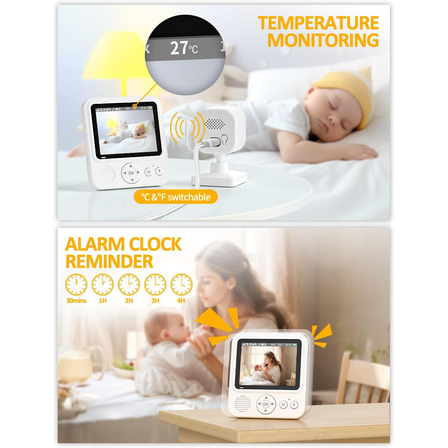 دوربین اتاق کودک مدل ABM900 مجموعه دو عددی