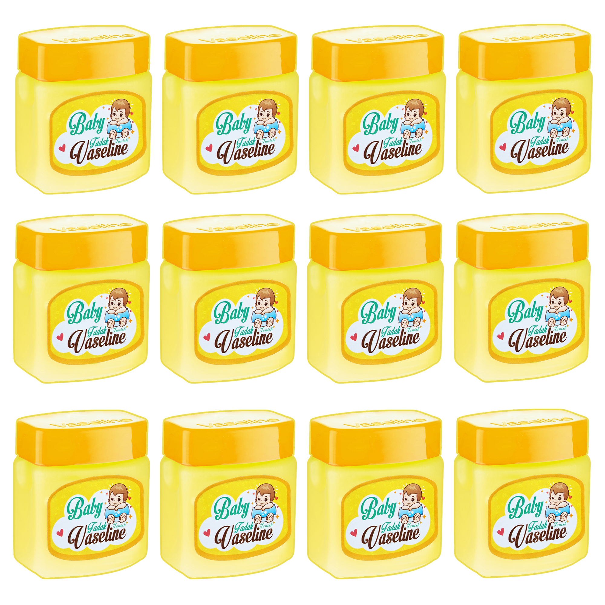 وازلین کودک فدک تانیش مدل OR12 حجم 75 میلی لیتر بسته دوازده عددی