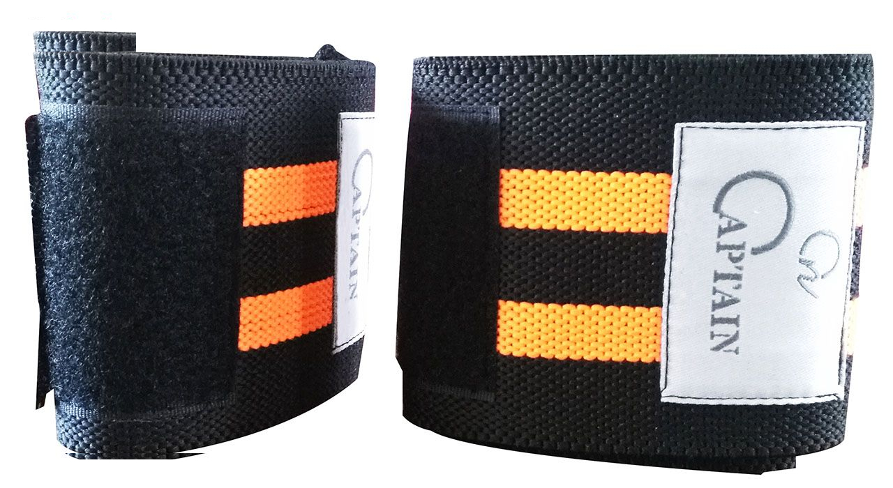 مچ بند بدنسازی کاپیتان اسپرت مدل WRIST بسته 2 عددی سایز freesize