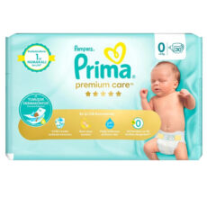 پوشک بچه پریما مدل premium care سایز 0 بسته 30 عددی