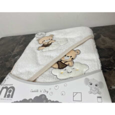 ست حوله نوزادی مادرکر طرح گلدوزی مدل Cloud Bear Baby به همراه لیف