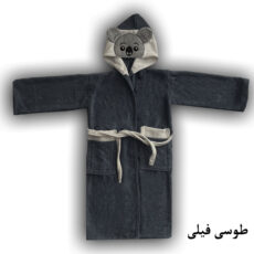 حوله پالتویی کودک هنرمند مدل خرس  سایز 80x90 سانتی‌متر