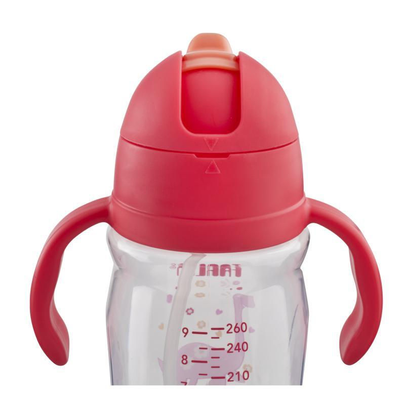 لیوان آبمیوه خوری کودک فارلین مدل نی دار سوپاپ دار کد AG-10021