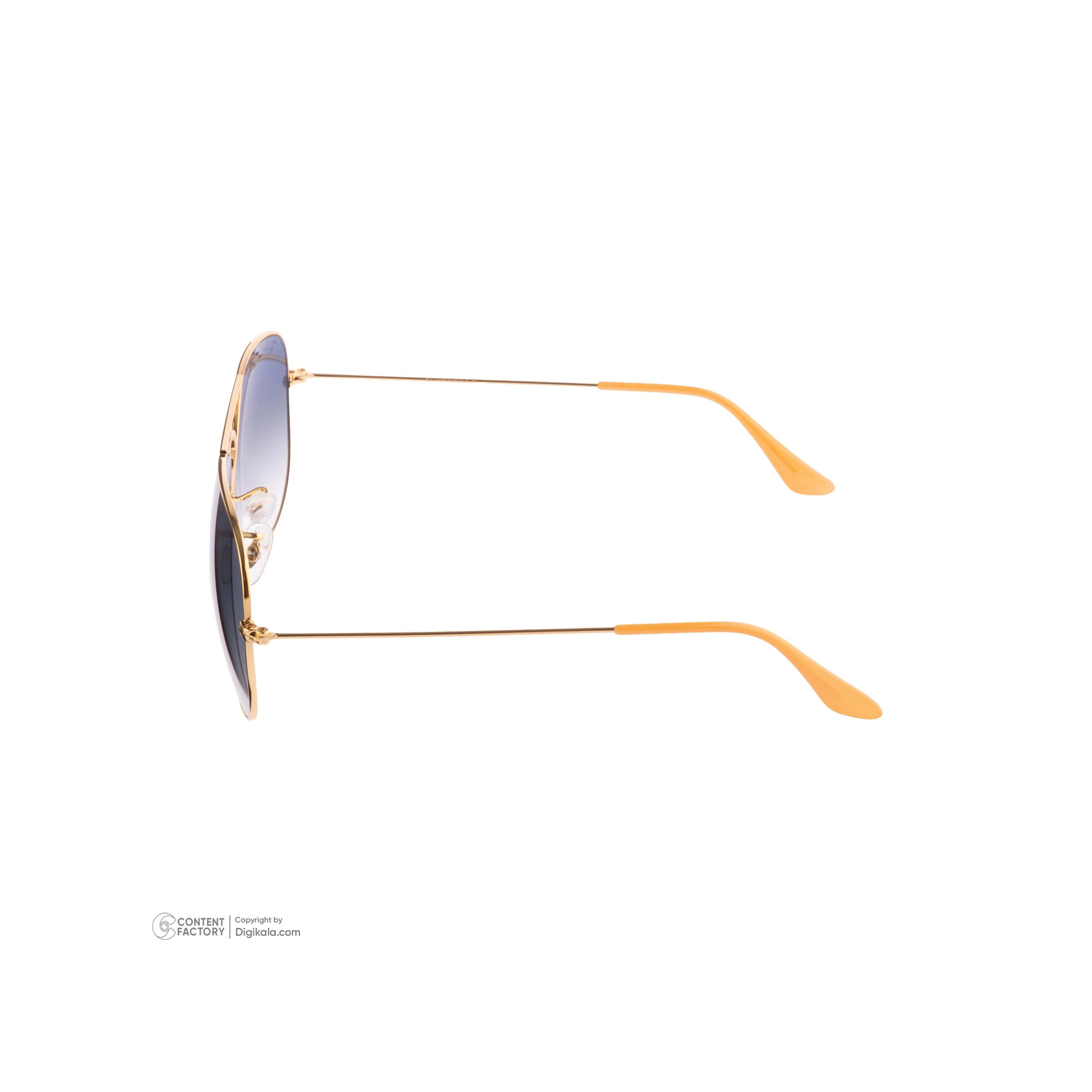 عینک آفتابی خلبانی غیر پلاریزه ری بن مدل RB3026 001/3F