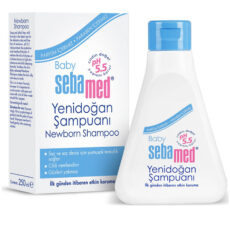 شامپو سر موهای حساس کودک سبامد مدل yenidogan حجم 250 میلی لیتر