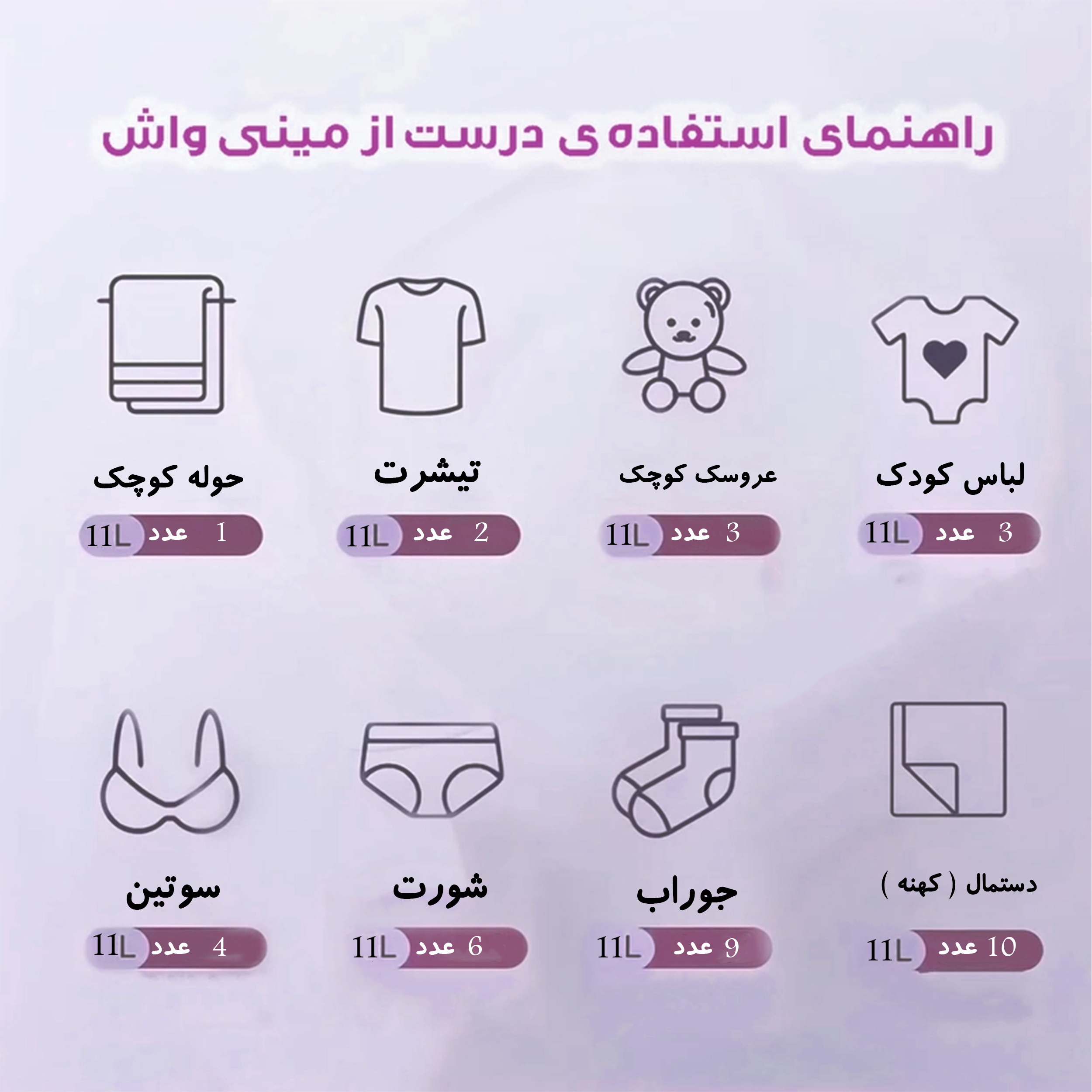 مینی واش مدل مینی کد 01