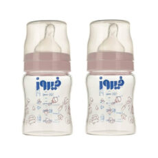 شیشه شیر فیروز مدل Pyrex ظرفیت 150 میلی لیتر مجموعه دو عددی