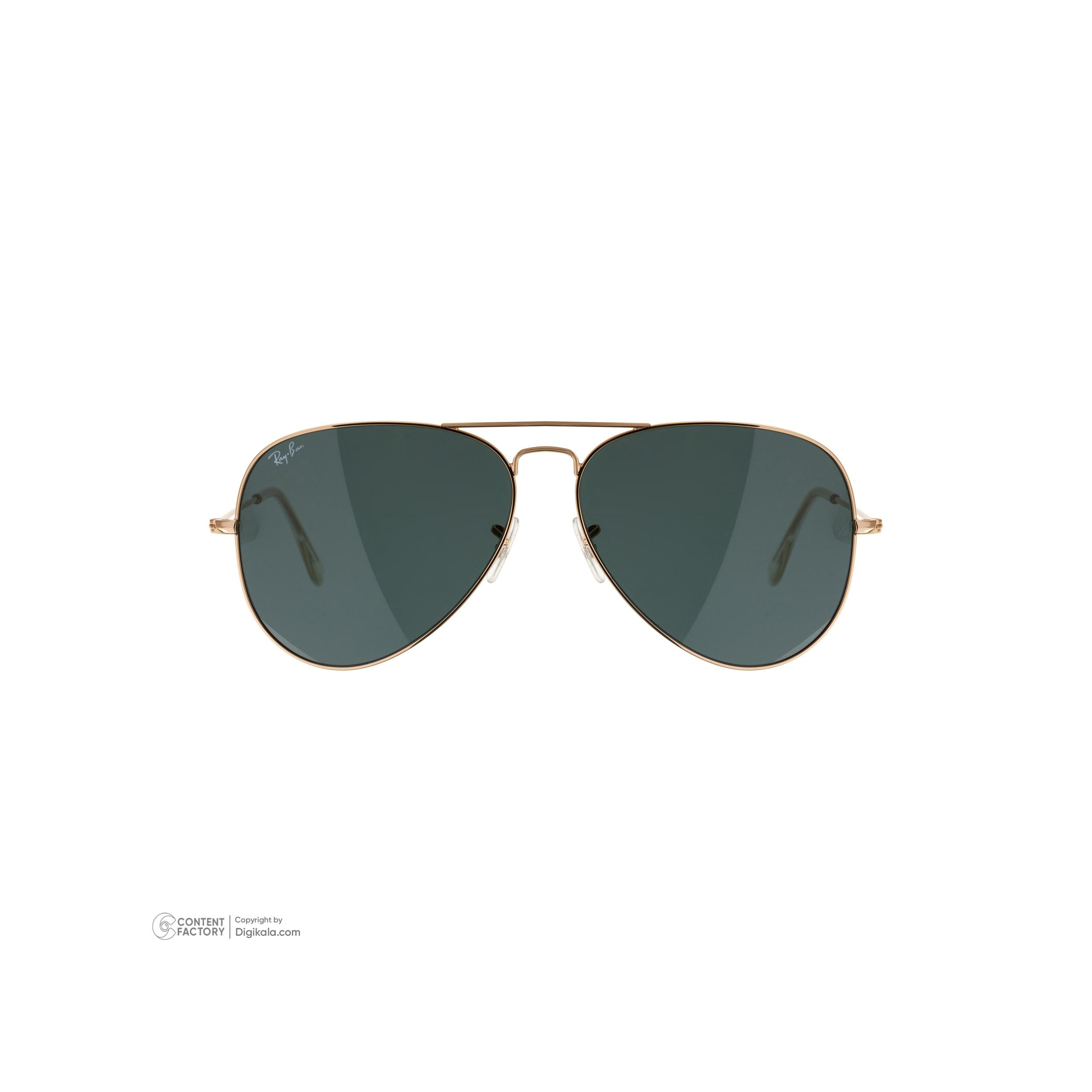 عینک آفتابی خلبانی (Aviator) مردانه ری بن مدل 0RB3026-001-62