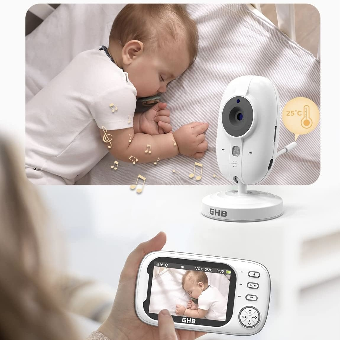 دوربین و مانیتور اتاق کودک مدل abm600