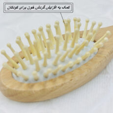 ست شانه و برس کودک مدل چوبی مجموعه 3 عددی
