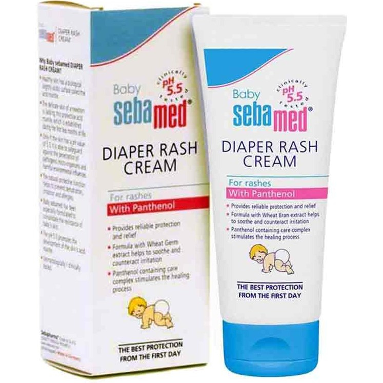 کرم محافظ پا کودک سبامد مدل DIAPER حجم 100 میلی لیتر