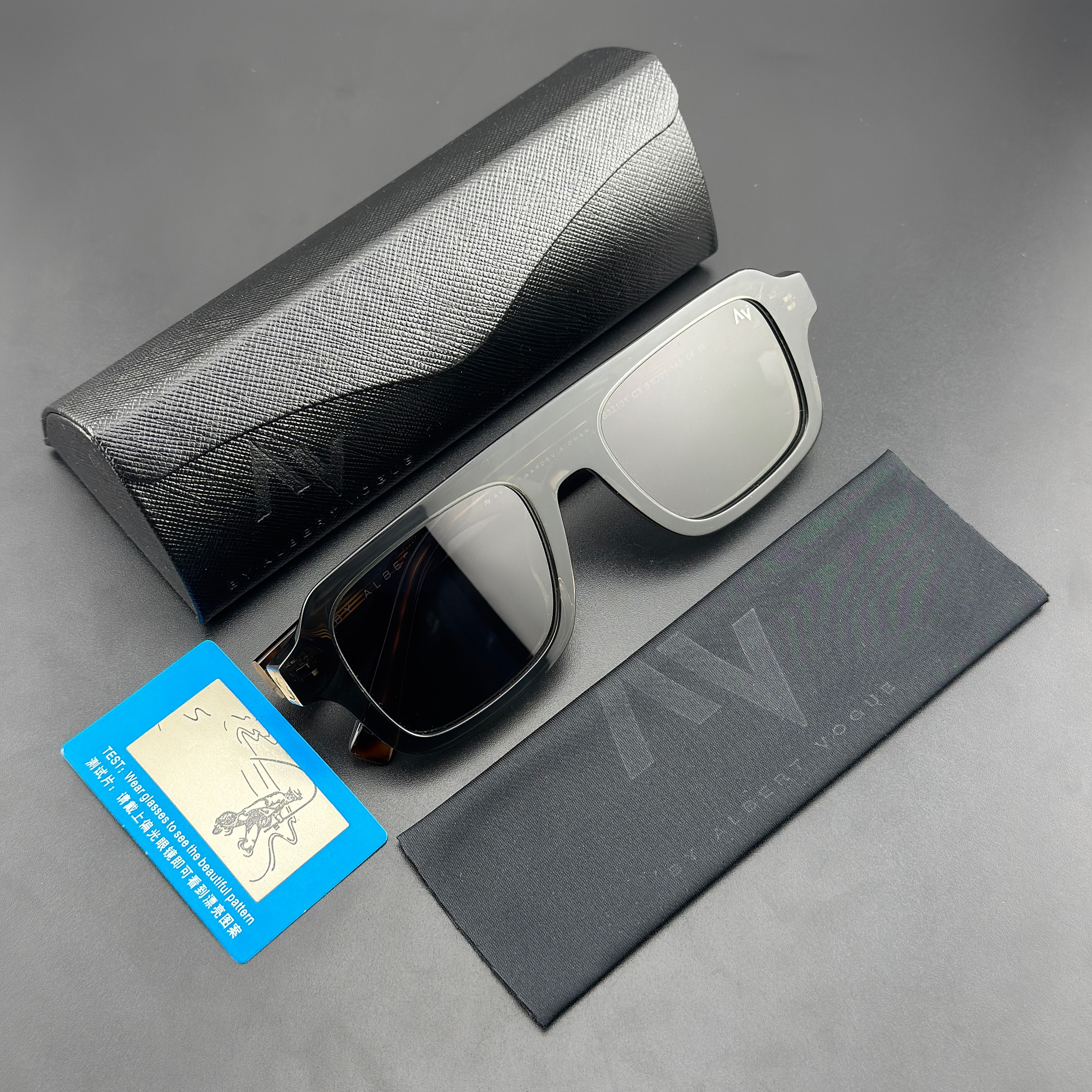 عینک آفتابی خلبانی (Aviator) آلبرت وگ مدل S32101C3 Acetate Avantgarde Visionary