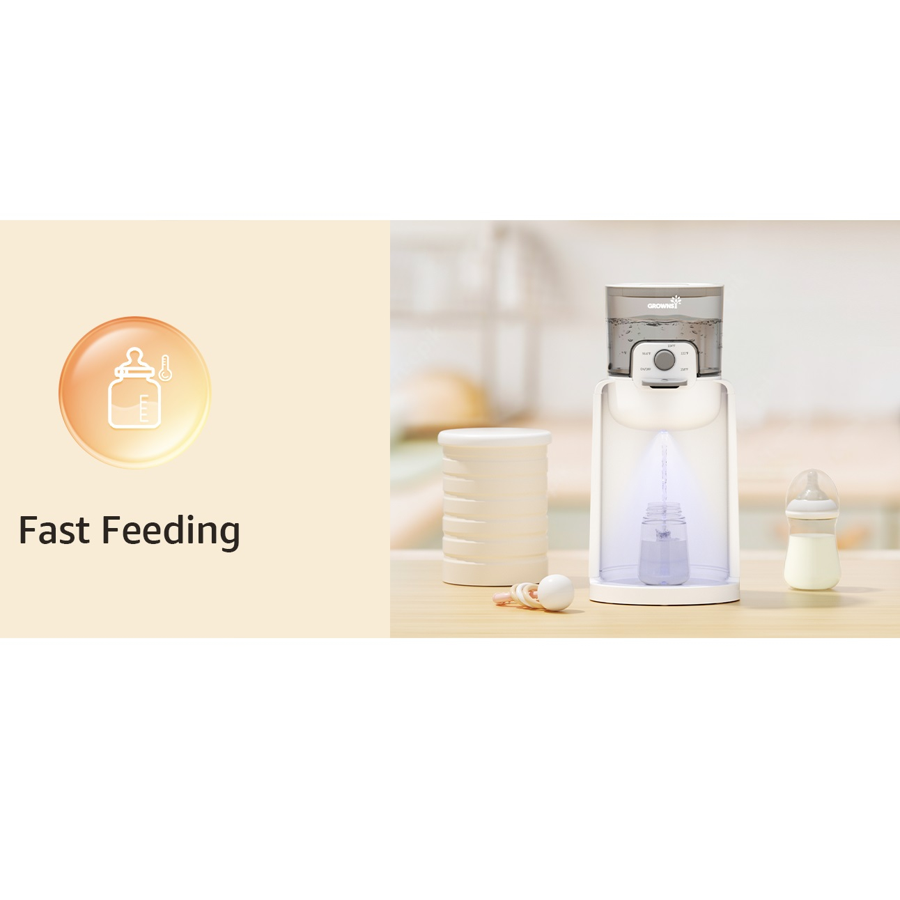 گرم کن برقی شیشه شیر گرونس مدل K301
