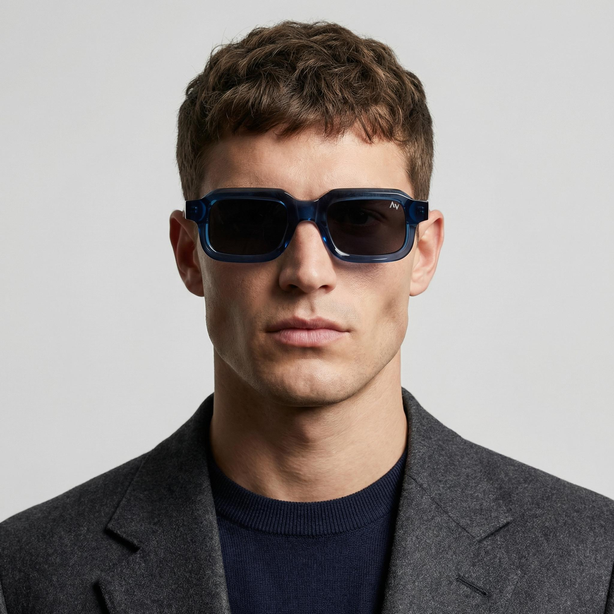 عینک آفتابی مربعی آلبرت وگ مدل S32132C4 Acetate Avantgarde Visionary