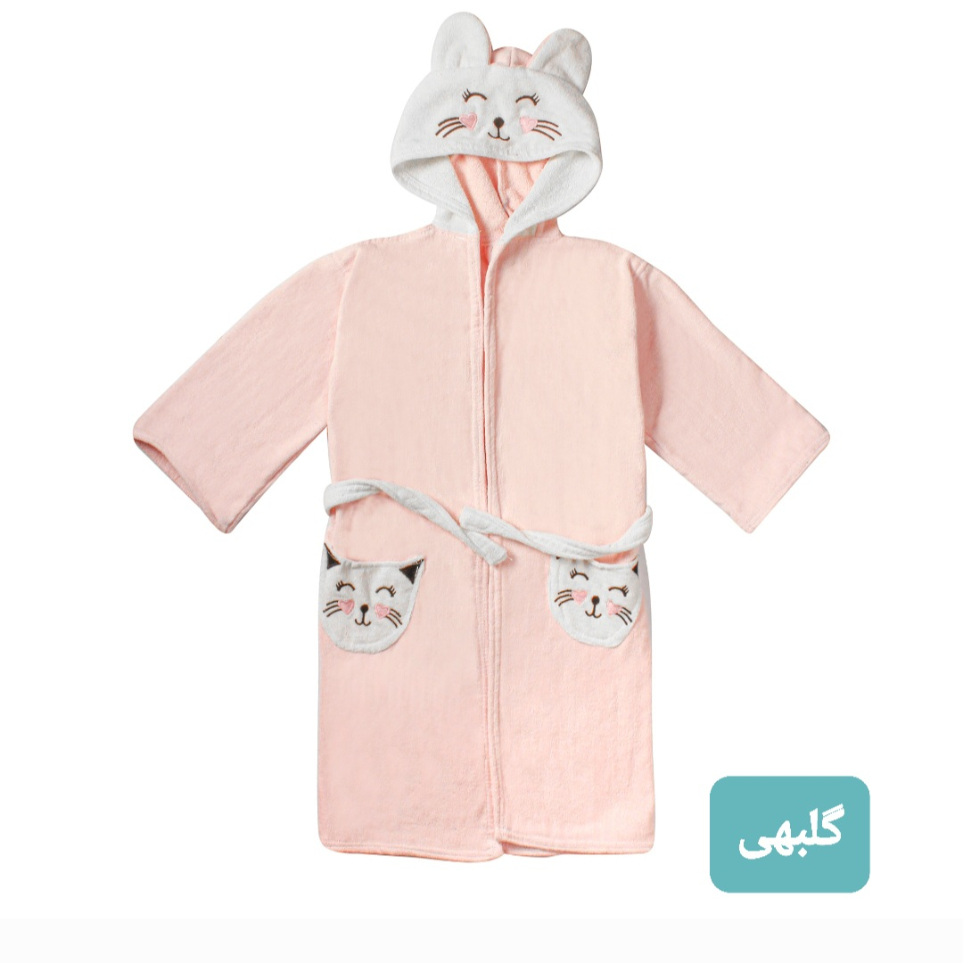 حوله پالتویی کودک مدل دورنگ سایز 80x90 سانتی متر