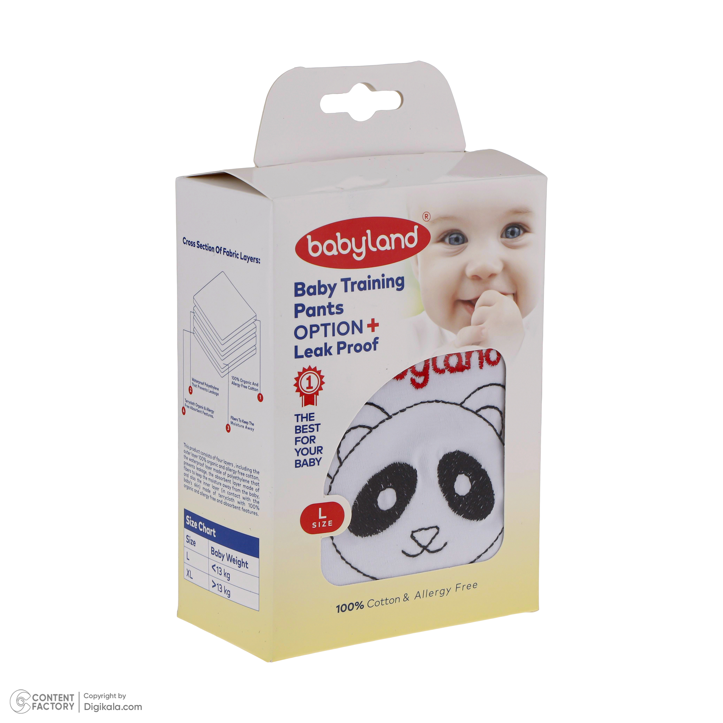 شورت آموزشی کودک بیبی لند مدل پاندا