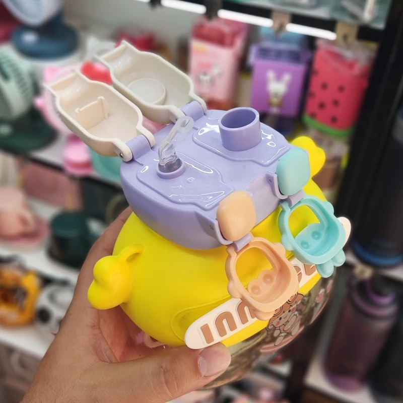 قمقمه کودک مدل دوکاره اکرولیک کد BOBO216 ظرفیت 1.2 لیتر