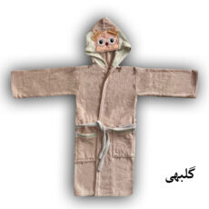 حوله پالتویی کودک هنرمند مدل جغد سایز 100x105 سانتی‌متر