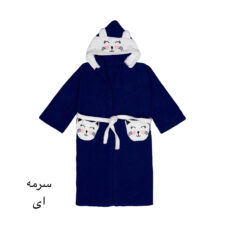 حوله پالتویی کودک هنرمند مدل cat سایز ۱۰۰×۹۰ سانتی متر