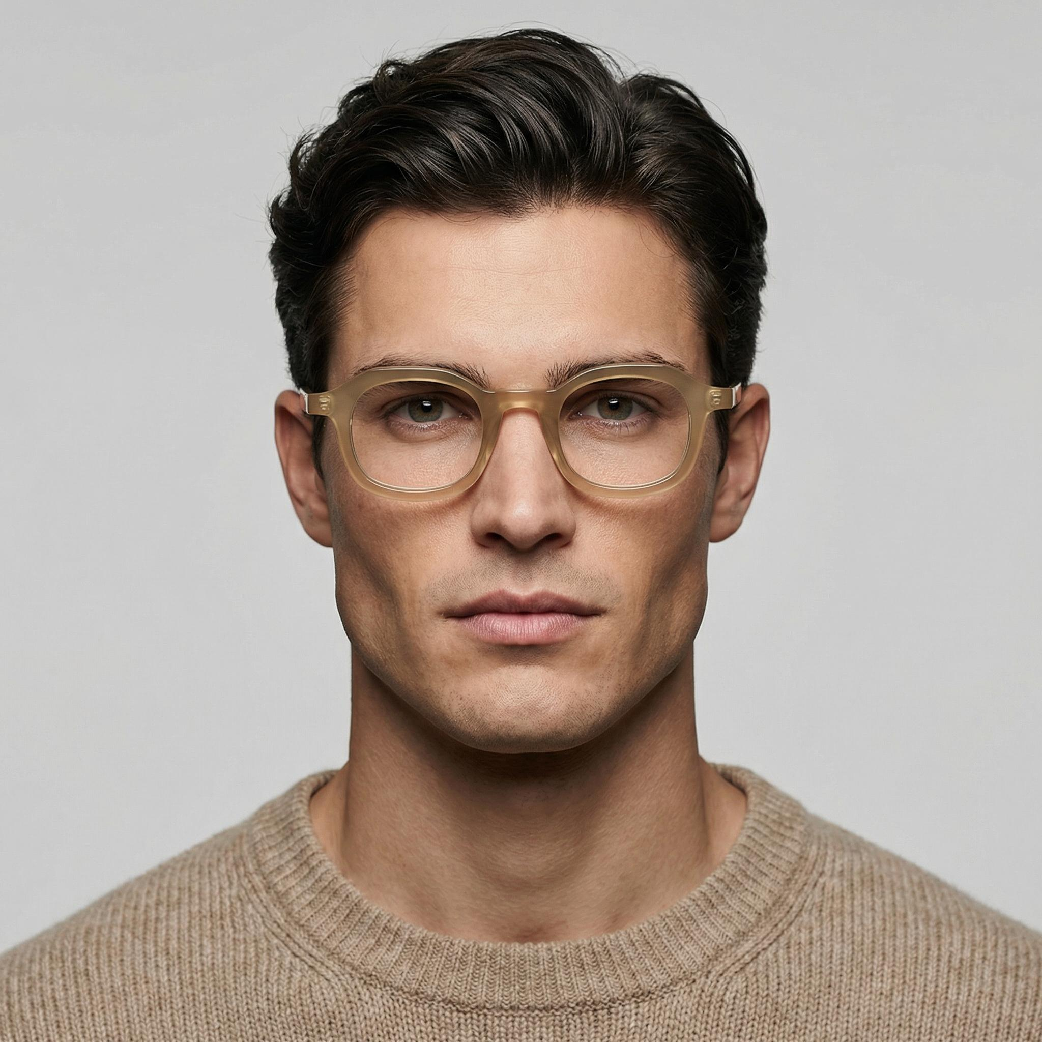 فریم عینک طبی مربعی آلبرت وگ مدل S31104-C3-1 Acetate مناسب برای صورت گرد و بیضی