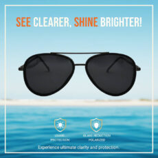 عینک آفتابی خلبانی (Aviator) لوسیانو مدل P 9587