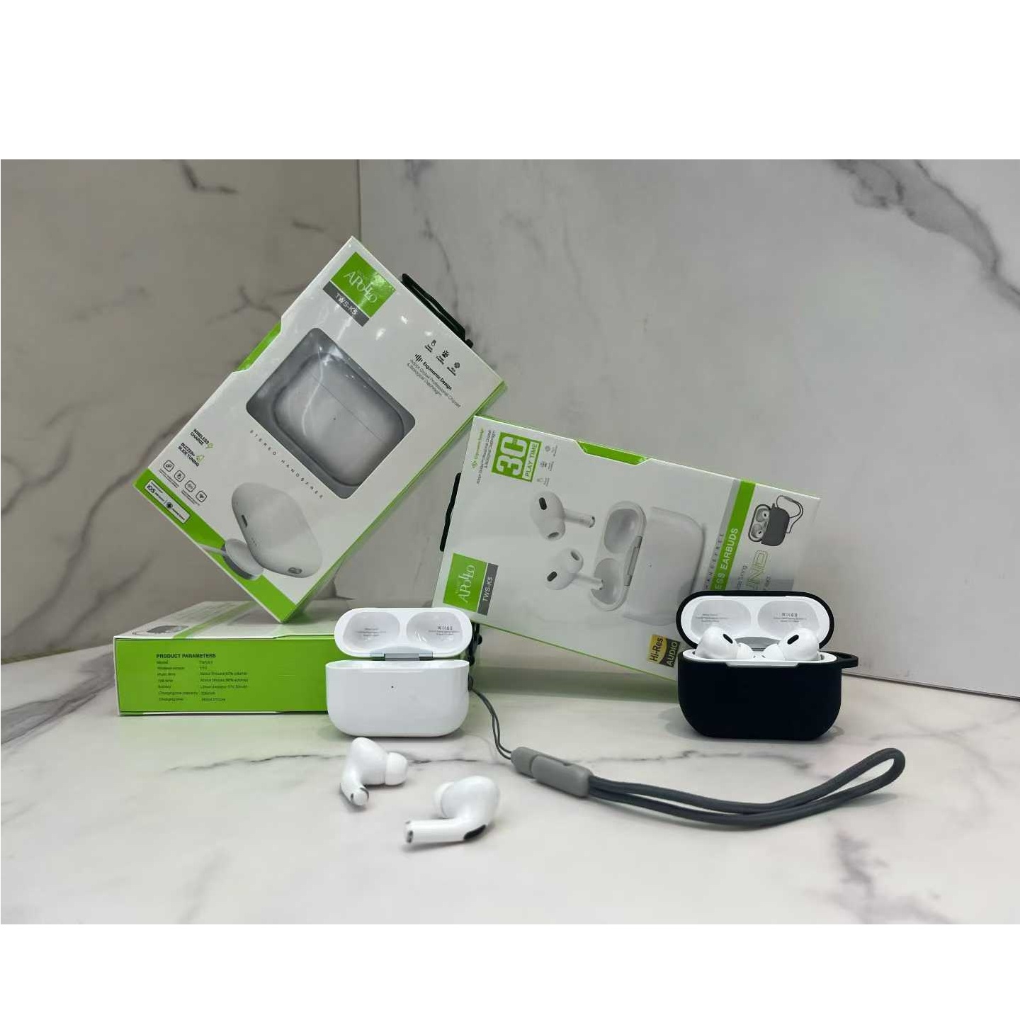 هدفون بلوتوثی موزیک آپولو مدل TWS-EARBUDS C05 K5