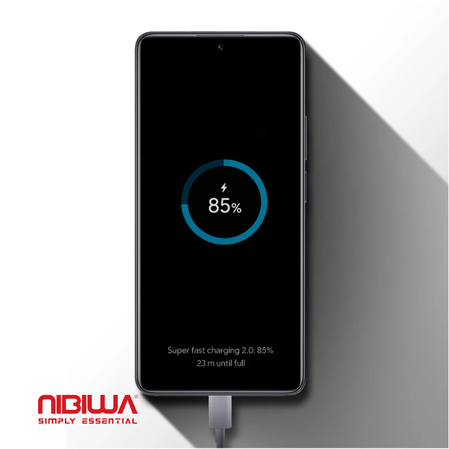 کابل USB-C نیبیوا مدل super fast charging 2.0 طول 2 متر
