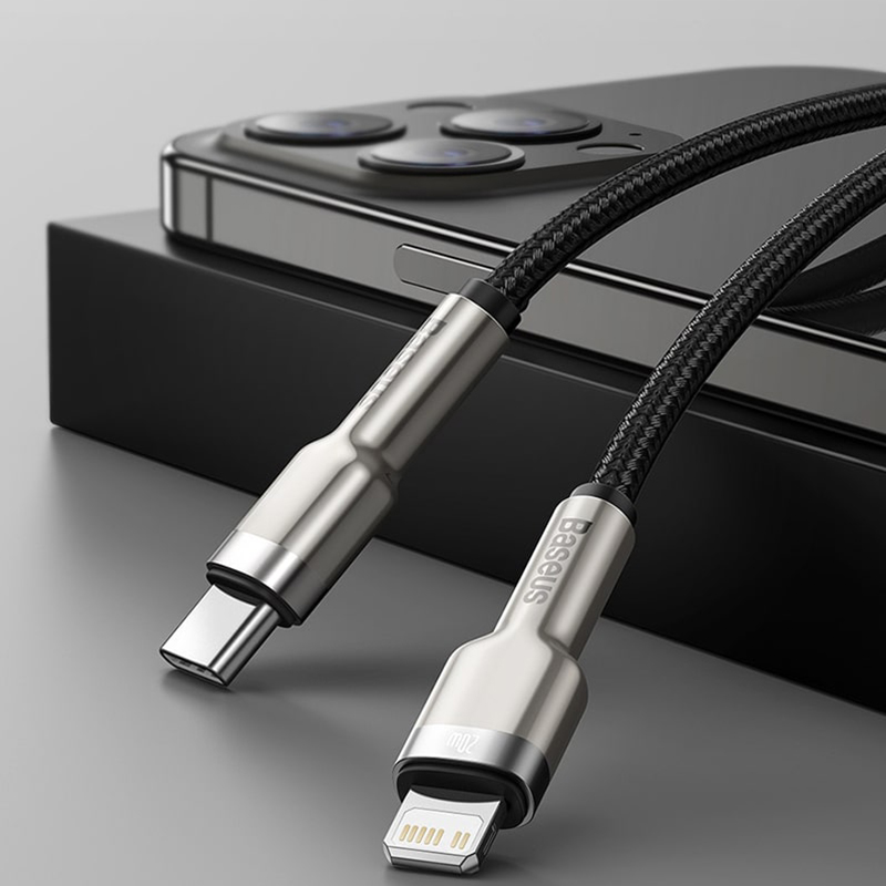 کابل تبدیل USB-C به لایتنینگ باسئوس مدل CAJK-B01 20W طول 2 متر