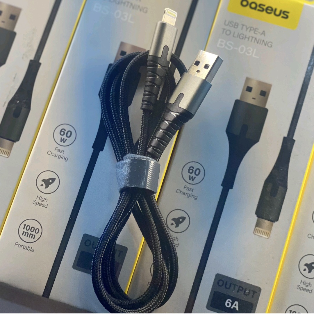 کابل تبدیل USB به لایتنینگ باسئوس مدل BS-031L طول1متر