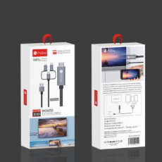 کابل تبدیل HDMI به USB-C / microUSB / لایتنینگ پرووان مدل PCH70 طول 1.8متر