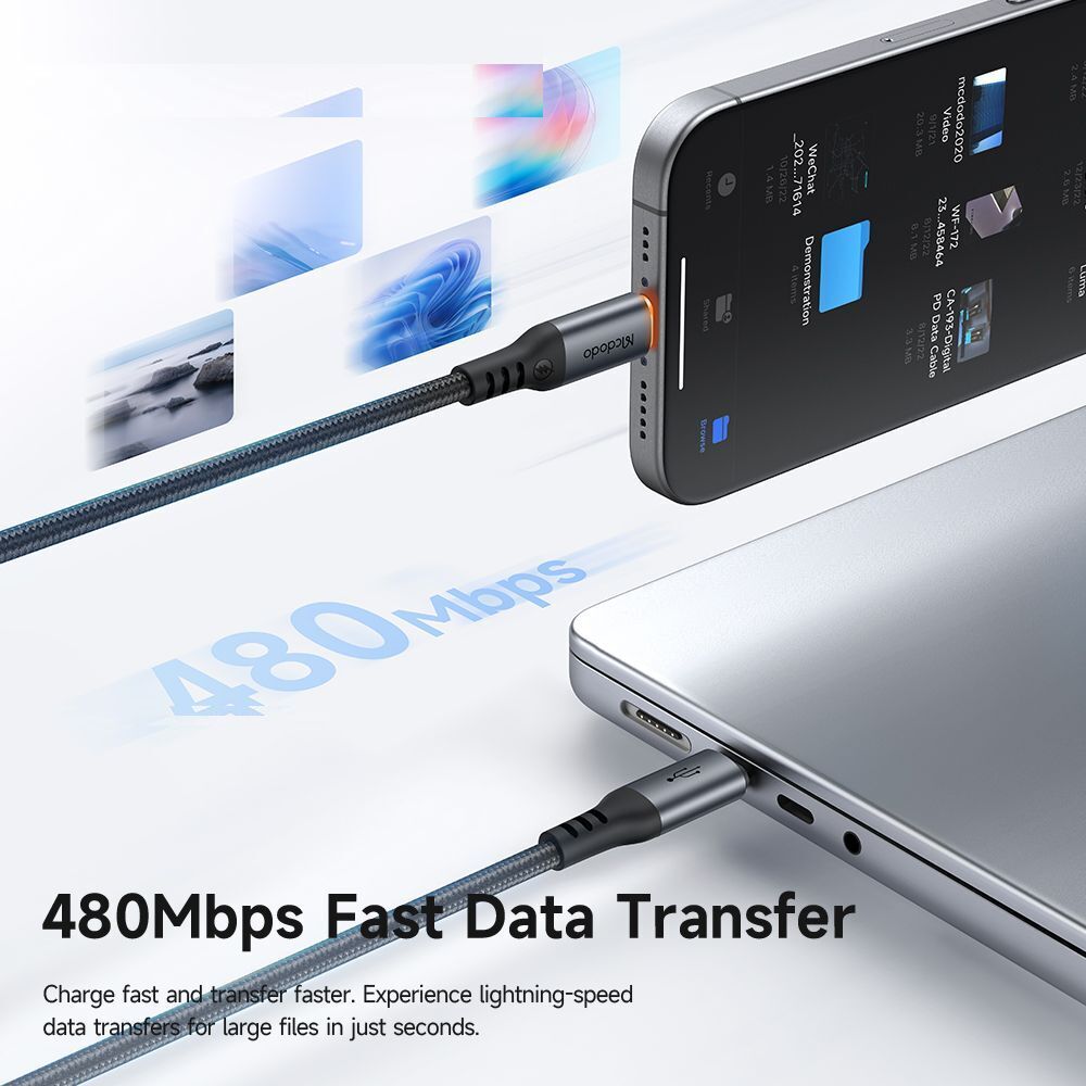 کابل USB-C مک دودو مدل CA-204 طول 1.2 متر