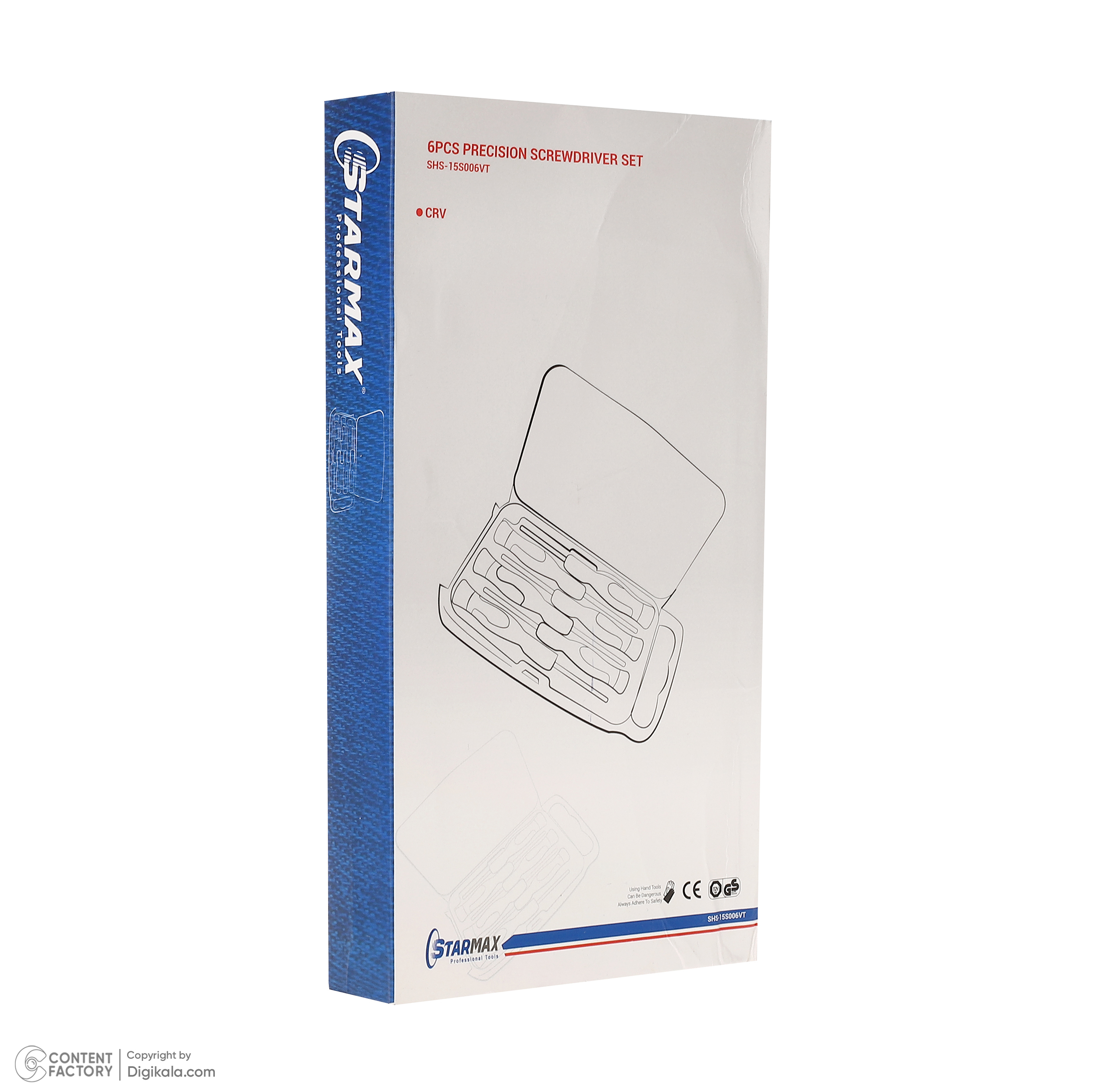 پیچ گوشتی استارمکس مدل SHS-15S006VT بسته 6 عددی