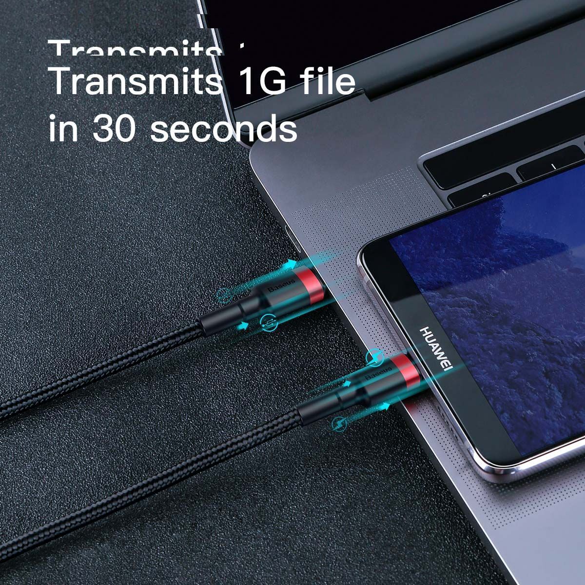 کابل USB-C بیسوس مدل CATKLF-H91 طول 2 متر