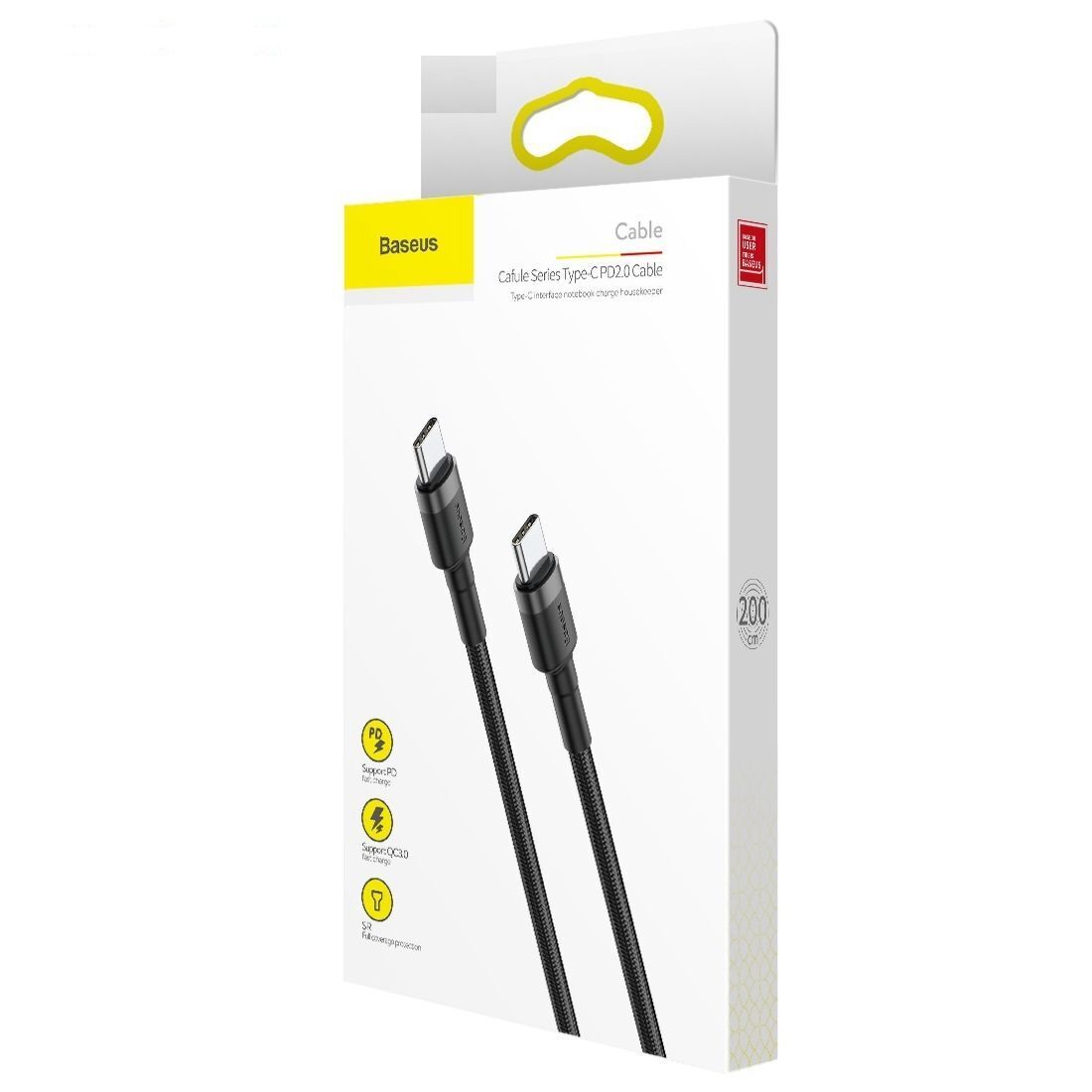 کابل USB-C باسئوس مدل CATKLF-HG1 طول 2 متر
