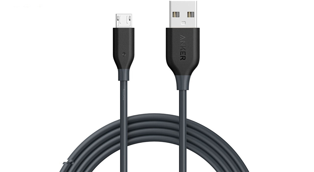 کابل تبدیل USB به microUSB انکر مدل A8133 PowerLine طول 1.8 متر