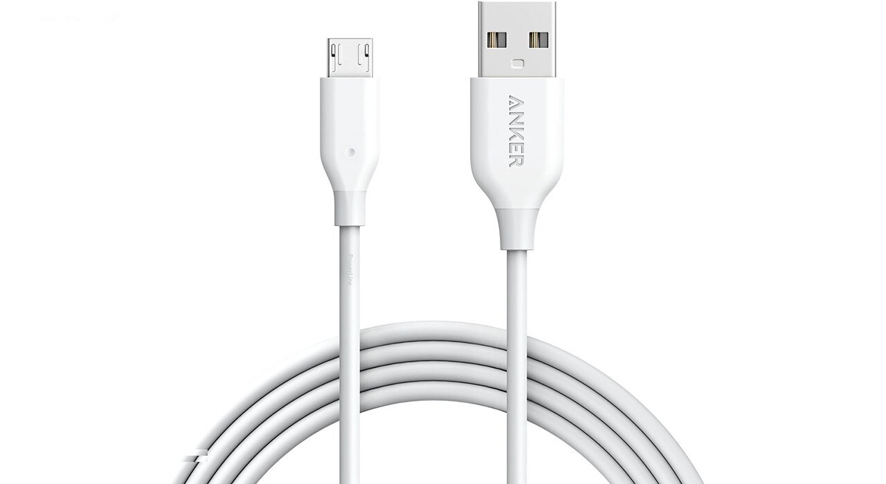 کابل تبدیل USB به microUSB انکر مدل A8133 PowerLine طول 1.8 متر