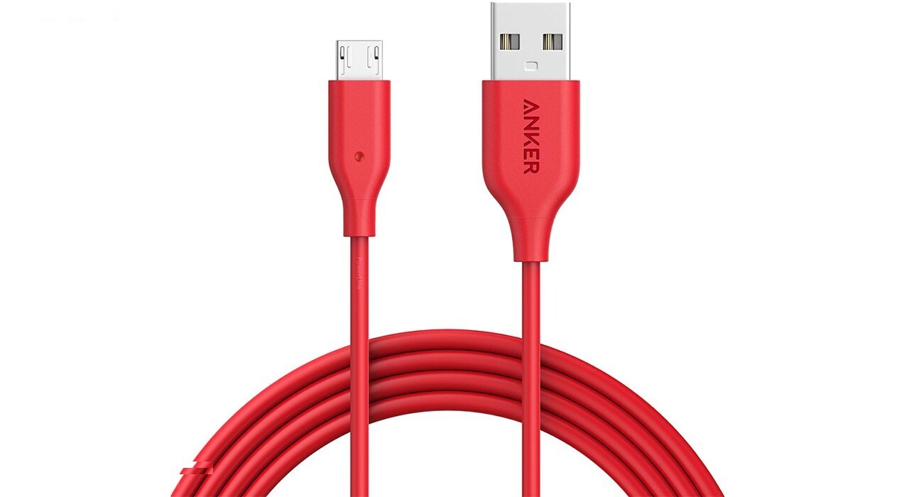 کابل تبدیل USB به microUSB انکر مدل A8133 PowerLine طول 1.8 متر