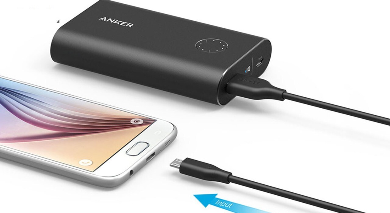 کابل تبدیل USB به microUSB انکر مدل A8133 PowerLine طول 1.8 متر