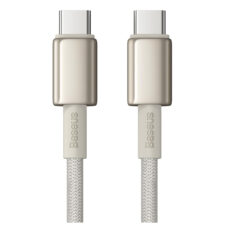 کابل تبدیل USB-C بیسوس مدل Tungsten Gold (100W) طول 2 متر