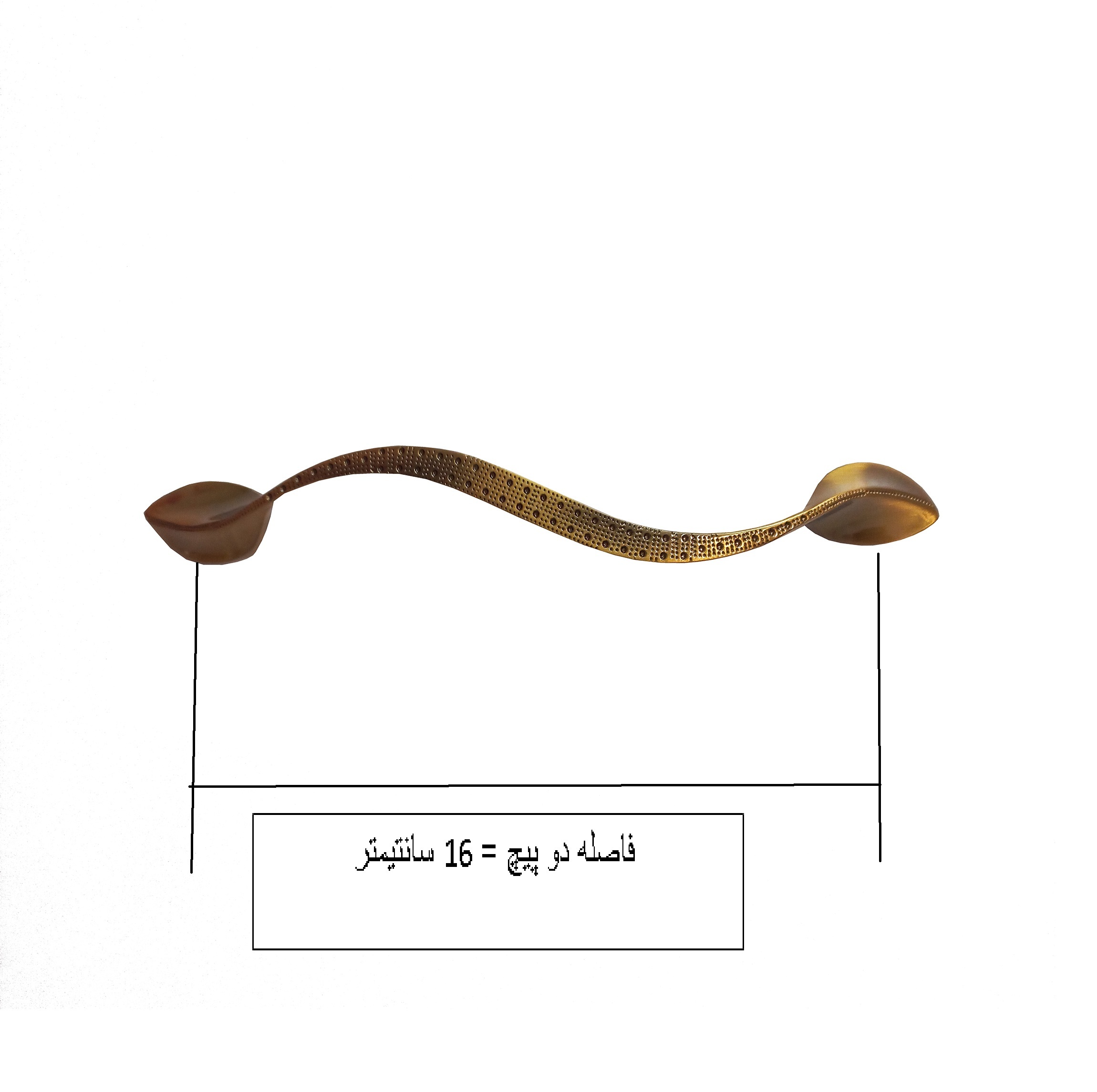 دستگیره کابینت مدل MMAR160 بسته 3 عددی