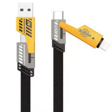 کابل تبدیل USB/USB-C به لایتنینگ/USB-C آیرون ایکس مدل SUPERFAST65W 4IN1 طول 1.5 متر